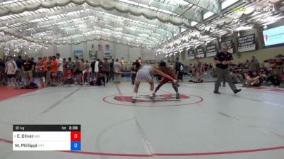 61 kg Consi Of 8 #1 - Elijah Oliver, Indiana University vs Micky Phillippi, Pittsburgh