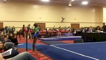 Amari Reign The RockStar Gymnast , 1st Level 8 Floor Routine, 9 yrs Old
