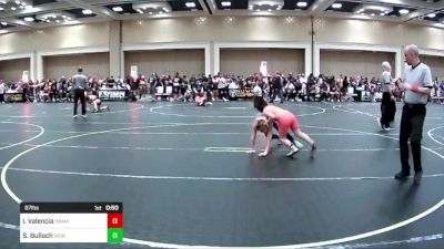 87 lbs Quarterfinal - Iilan Valencia, Damaged Ear vs Stihl Bulloch, Iron County Wr Acd