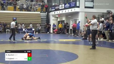 133 lbs Consi Of 16 #2 - Ryan Aquilani, Kent State vs Tj England, Clarion