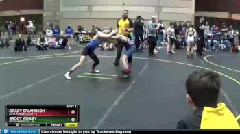 85 lbs Round 2 (3 Team) - Brody Ashley, Michigan Mutts vs Grady Erlandson, Elite Athletic Club