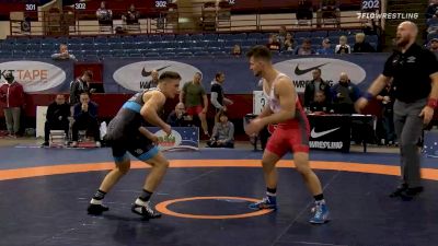 77 kg Quarterfinal - Jake Fisher, Curby 3 Style Wrestling Club vs Peyton Walsh, Marines