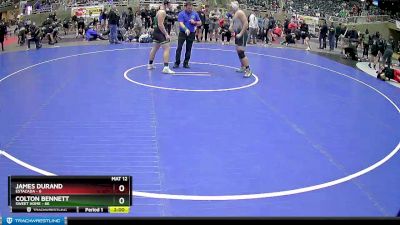 222 lbs Quarterfinals (8 Team) - Colton Bennett, Sweet Home vs James Durand, Estacada