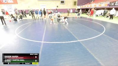 142 lbs Quarterfinal - Maddie Marsh, Red Cobra Wrestling Academy vs Aubrey Martin-Hall, Oklahoma