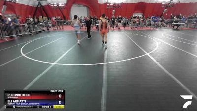 132 lbs Champ. Round 2 - Pheonix Heise, Wisconsin vs Eli Armatti, Neenah High School Wrestling