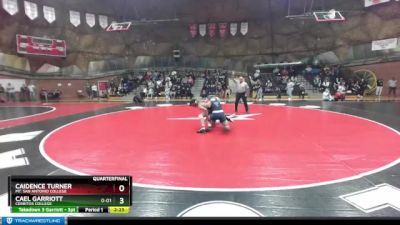 165 lbs Quarterfinal - Cael Garriott, Cerritos College vs Caidence Turner, Mt. San Antonio College