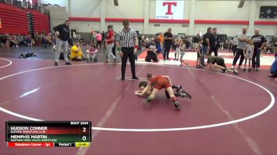 50 lbs Quarterfinal - Hudson Conner, Elevate Wrestling Club vs Memphis Martin, Panther Paws Youth Wrestling