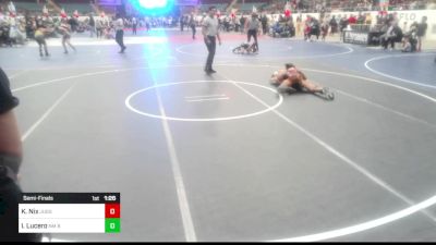 106 lbs Semifinal - Kolby Nix, Juggernaut Wrestling Club vs Isaac Lucero, NM Beast