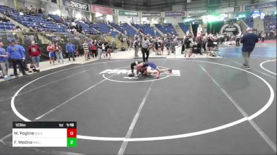 123 lbs Quarterfinal - Max Pogline, Goldmans Wr Acd Of The Rockies vs Fausto Medina, Malicious Grounds