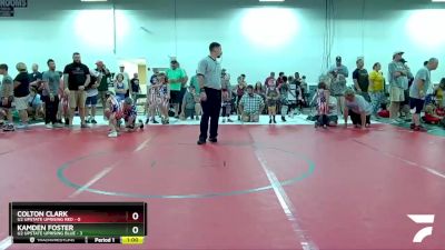 44 lbs Round 6 (8 Team) - Colton Clark, U2 Upstate Uprising Red vs Kamden Foster, U2 Upstate Uprising Blue