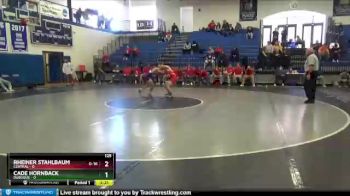 125 lbs Round 2 (4 Team) - Cade Hornback, Dubuque vs Rheiner Stahlbaum, Central