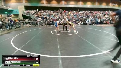 120 lbs Champ. Round 1 - Manakai Kirn, Galena vs Caleb Anderson, Moapa Valley