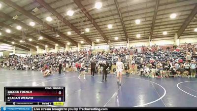 138 lbs Cons. Round 3 - Jagger French, CA vs Keagan Weaver, UT