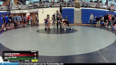 85 lbs Round 1 (4 Team) - Nolan Craig, Delta vs Colton Stinson, Indiana Creek