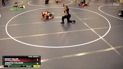 130 lbs Cons. Round 2 - Winston Collison, Minnesota vs Wyatt Miller, New Prague Wrestling