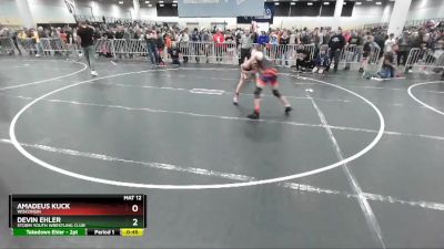 114 lbs Champ. Round 2 - Amadeus Kuck, Wisconsin vs Devin Ehler, Storm Youth Wrestling Club