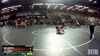 2A 126 lbs Cons. Semi - Jet Griffis, Land O`Lakes vs Colt Brown, Lake Gibson