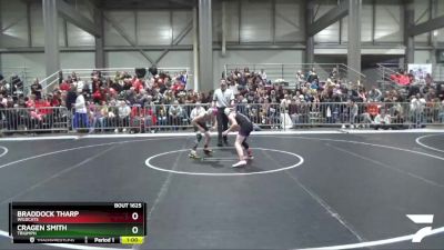 85 lbs Quarterfinal - Cragen Smith, Triumph vs Braddock Tharp, Wildcats