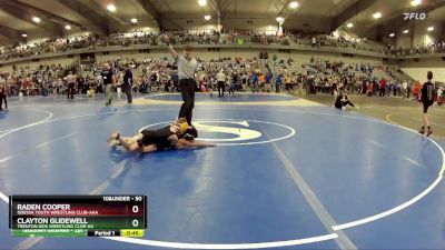 50 lbs Cons. Round 4 - Clayton Glidewell, Trenton Kids Wrestling Club-AA vs Raden Cooper, Odessa Youth Wrestling Club-AAA