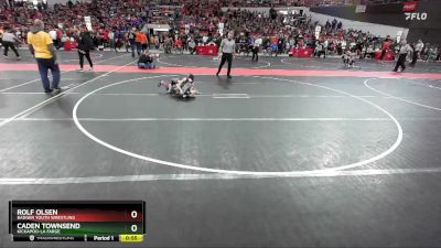 60 lbs Champ. Round 1 - ROLF OLSEN, Badger Youth Wrestling vs Caden Townsend, Kickapoo-La Farge