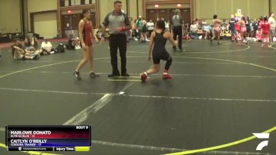 118 lbs Round 3 (10 Team) - Marlowe Donato, Elite NJ Blue vs Caitlyn O`Reilly, Cordoba Trained