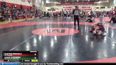 90 lbs Semifinal - Clayton Birkholz, No Nonsense vs Kyson Sundberg, Sioux Valley Wrestling