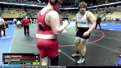 285 Class 1 lbs Semifinal - Seth Hasekamp, Centralia vs Larry Penniston, Richmond