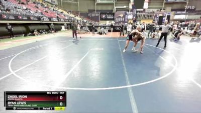 157 lbs Champ. Round 1 - Zhoel Irion, South Dakota vs Ryan Lewis, Team Idaho Wrestling Club