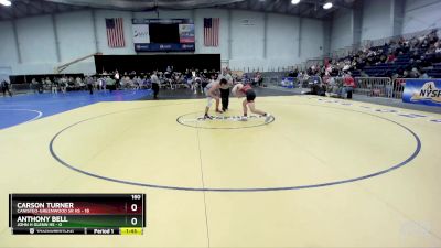 160 lbs Round 3 (3 Team) - Anthony Bell, John H Glenn HS vs Carson Turner, Canisteo-Greenwood Sr HS