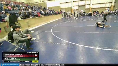 70 lbs Cons. Round 5 - Jonathan Dryden, Headwaters Wrestling Academy vs Nox O`Brien, Wasatch Wrestling Club