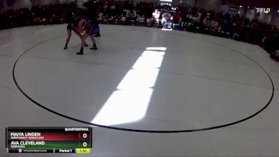 113 lbs Quarterfinal - Maiya Linden, Northwest Wrestling vs Ava Cleveland, Nebraska