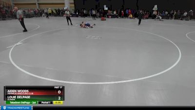 113 lbs Cons. Round 5 - Louie DelPage, Illinois vs Aiden Woods, Franklin Wrestling Club