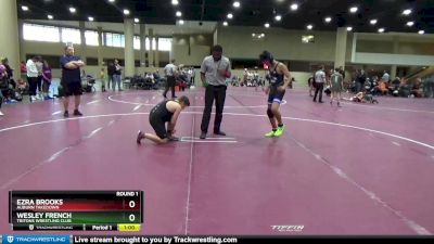 130 lbs Round 1 - Ezra Brooks, Auburn Takedown vs Wesley French, Tritons Wrestling Club