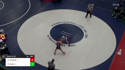 112 lbs Round Of 32 - Hailey Rudish, Slippery Rock vs Carolyne Katz, Pen Argyl