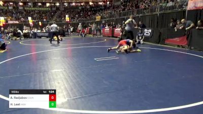 105 lbs Quarterfinal - Alan Radjabov, Council Rock vs Hayden Leet, Highlands