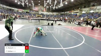 81 lbs Semifinal - Sawyer Roesch, Rise Above vs Trace Safken, Black Fox Academy