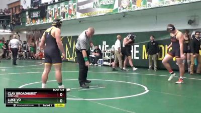 215 lbs Champ. Round 1 - Luke Vo, Avon Ohio vs Clay Broadhurst, Avon Lake