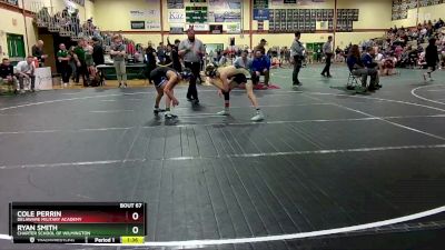 106 lbs Quarterfinal - Cole Perrin, Delaware Military Academy vs Ryan Smith, Charter School Of Wilmington