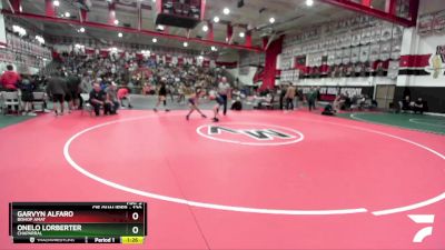 120 lbs Quarterfinal - Garvyn Alfaro, Bishop Amat vs Onelo Lorberter, Chaparral