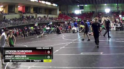 80 lbs Cons. Round 4 - Jackson Schroeder, Big Red Wrestling Club vs Grady Arduser, Wisner Rec Wrestling Club