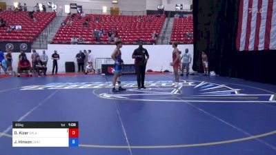 65 kg Cons 16 #1 - Dimitri Kizer, Oklahoma vs Jabari Hinson, Central Iowa Wrestling Club /Team Intensity