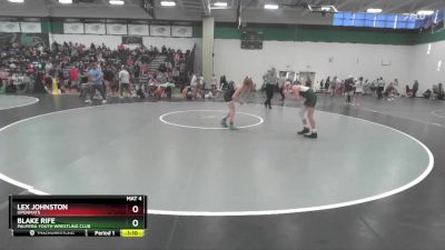 95 lbs Quarterfinal - Blake Rife, Palmyra Youth Wrestling Club vs Lex Johnston, Openmats