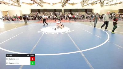 90-I lbs Semifinal - Chase Sudano, Seneca vs CJ Caines, Mat Assassins