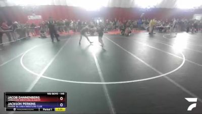 145 lbs Cons. Round 4 - Jacob Dannenberg, Sarbacker Wrestling Academy vs Jackson Perkins, Prairie Du Chien Wrestling Club