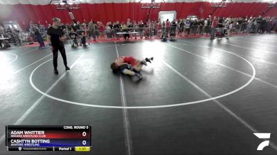 132 lbs Cons. Round 5 - Adam Whittier, Ringers Wrestling Club vs Cashtyn Botting, Aviators Wrestling