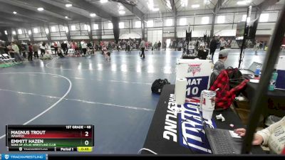 48 lbs Quarterfinal - Emmitt Hazen, Sons Of Atlas Wrestling Club vs Magnus Trout, Wasatch