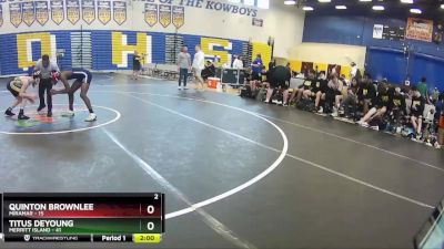 126 lbs Quarterfinals (8 Team) - Titus Deyoung, Merritt Island vs Quinton Brownlee, Miramar