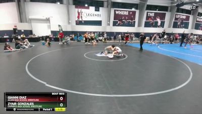 106 lbs 1st Place Match - Zyair Gonzales, Caprock High School Wrestling vs Gianni Diaz, Allen High School Wrestling