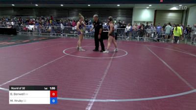 160 lbs Round Of 32 - Billie Bonwell, NV vs Matilda Hruby, CO