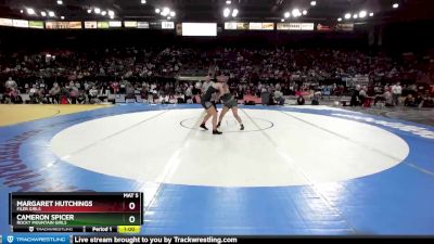 G 138 lbs Cons. Round 3 - Diamondique Martinez, Burley Girls vs Abby Wegner, Skyline Girls